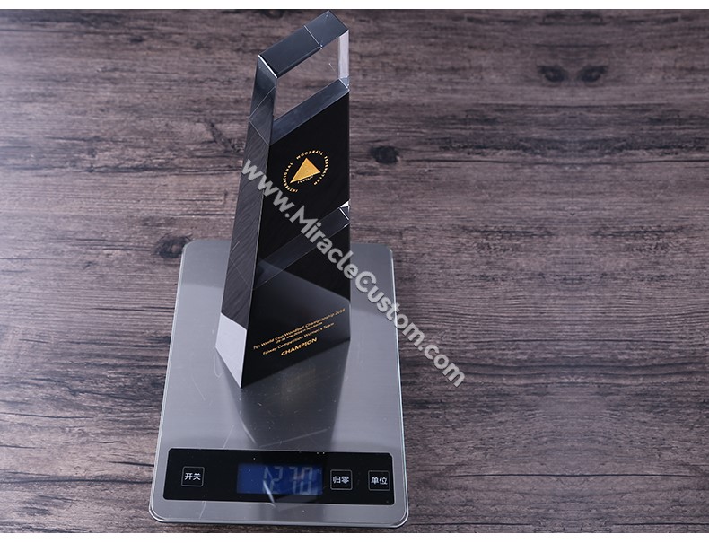 Black Finish Glass Awards