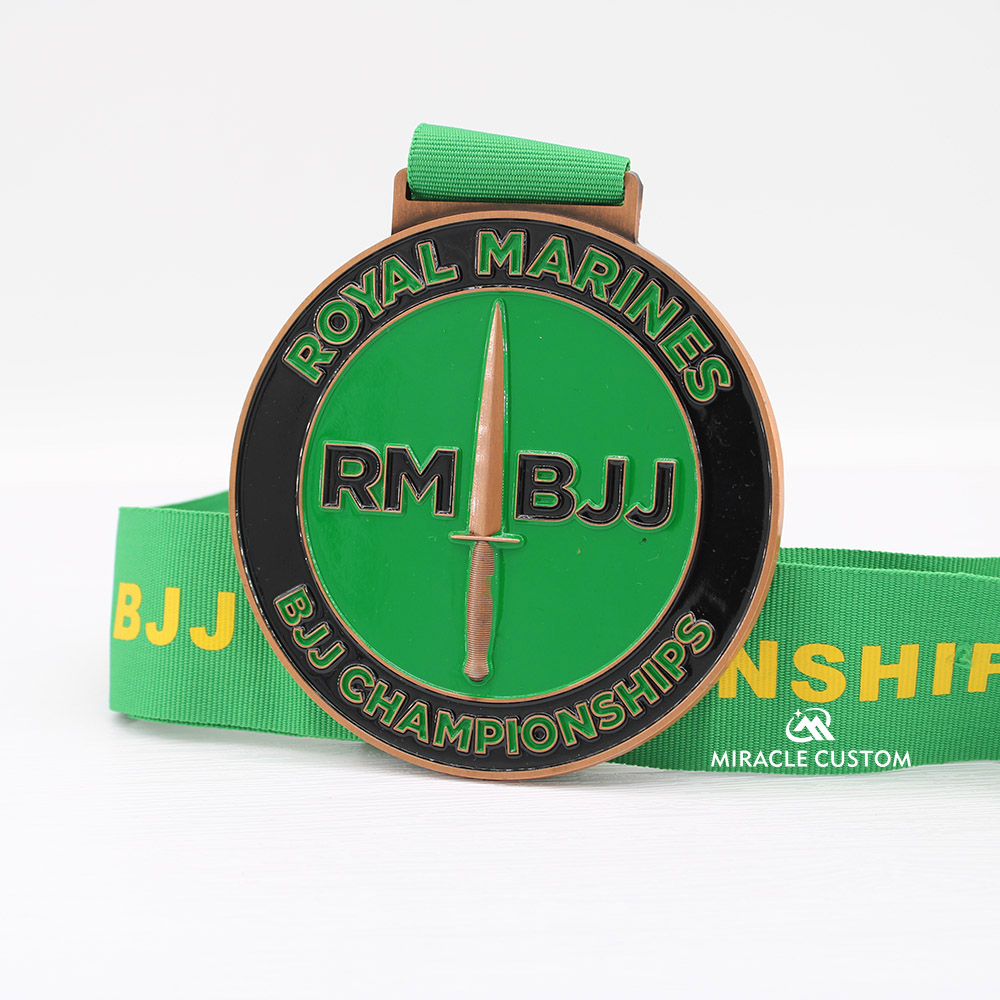 Custom Royal Marines BJJ Championships Medals