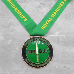 Custom Royal Marines BJJ Championships Medals