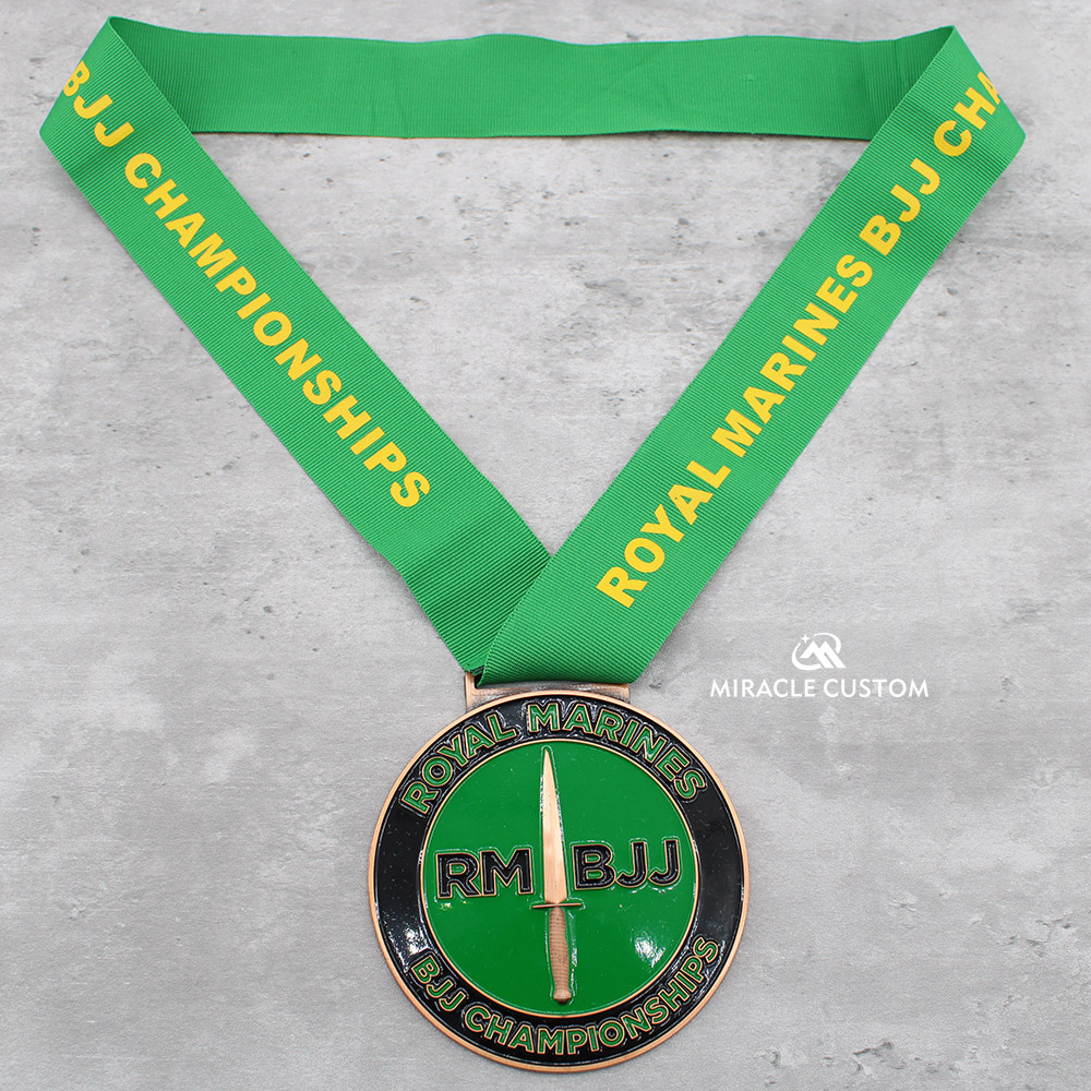 Custom Royal Marines BJJ Championships Medals