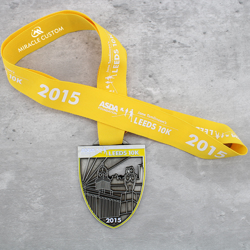 Custom Asda Foundation Leeds 10K Challenge Medals