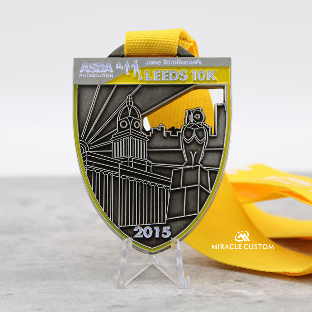 Custom Asda Foundation Leeds 10K Challenge Medals