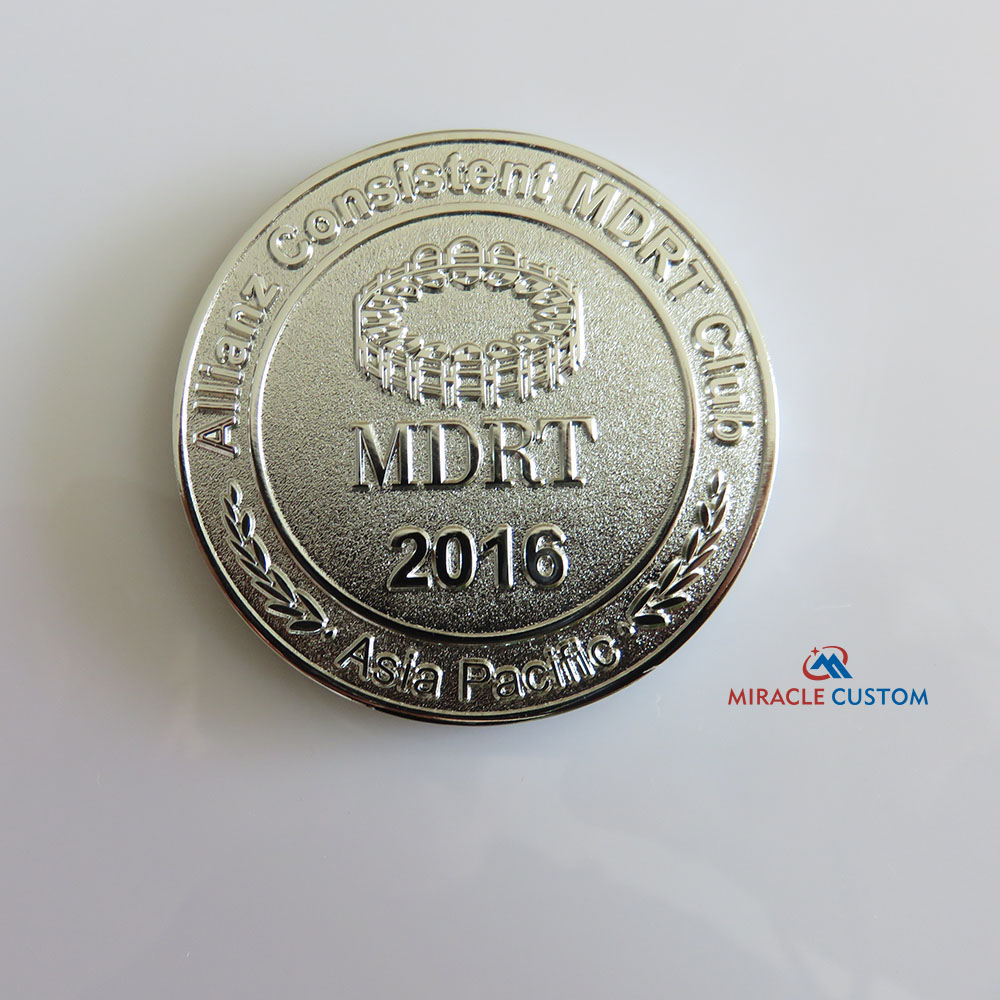 Custom Allianz Asia Pacific Allianz Consistent MDRT Club Silver Coins