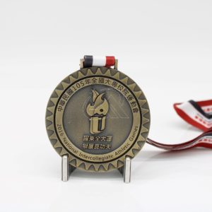 Athletics games medals customized with antique finish