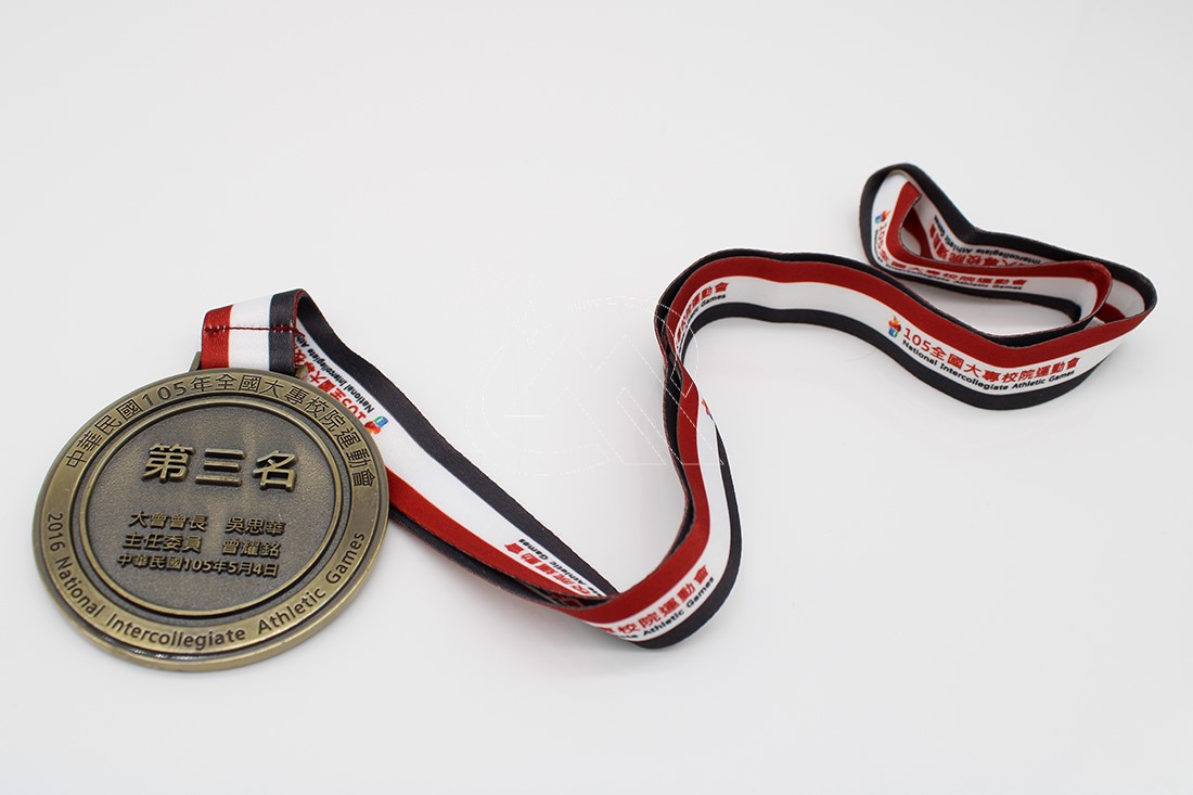 Athletics games medals customized with antique finish