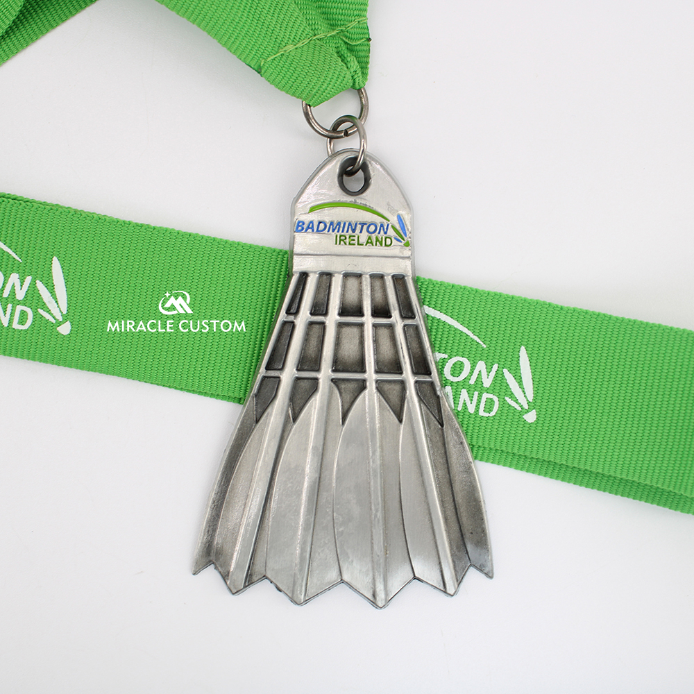 custom badminton medals