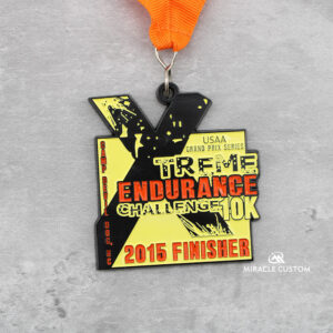 Custom Grand Prix Series Xtreme Endurance Challenge 10k Race Medals