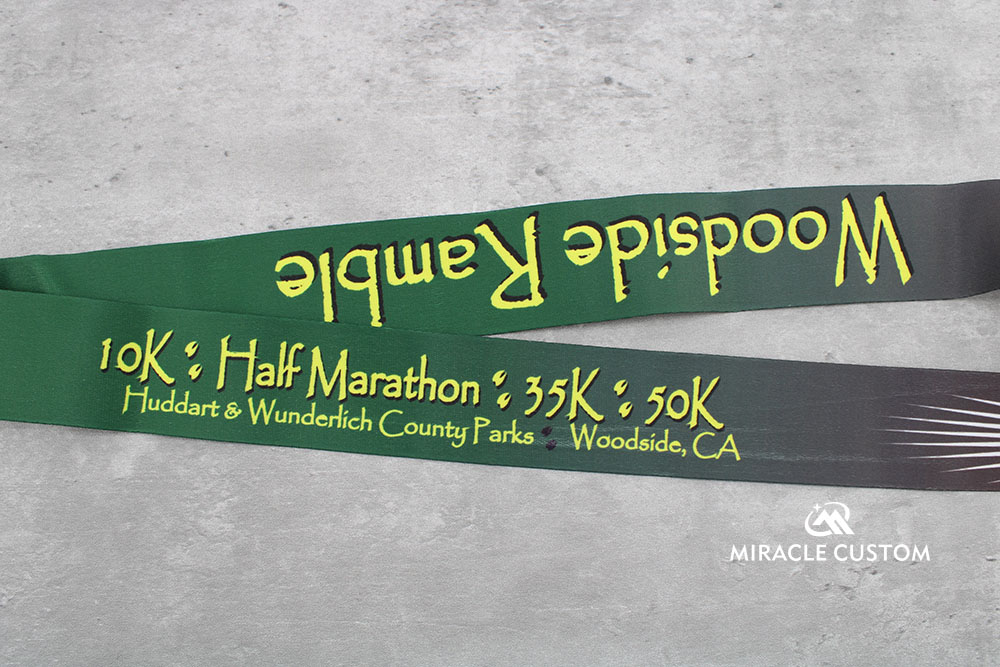 Custom Woodside Ramble Trail Run Race Medals