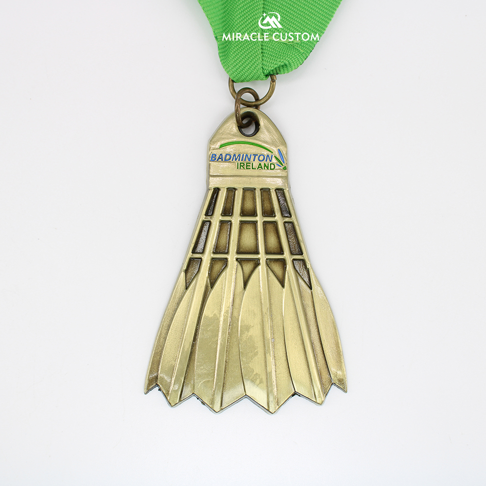 custom badminton medals