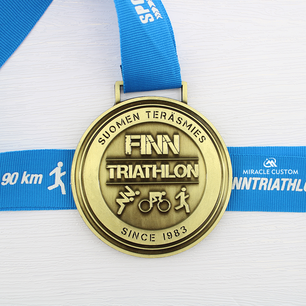 Custom Finntriathlon Joroinen Sports Medals