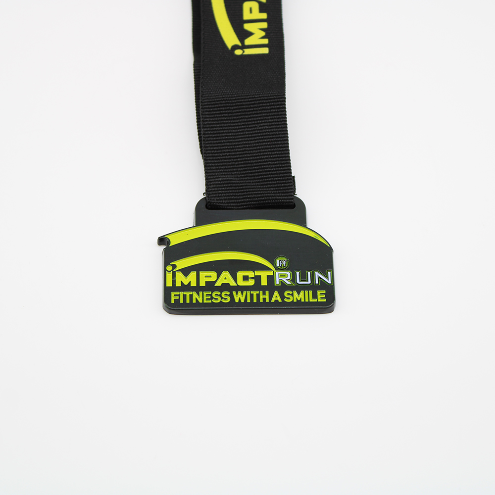 custom sports cast medals for fitness with a smile race
