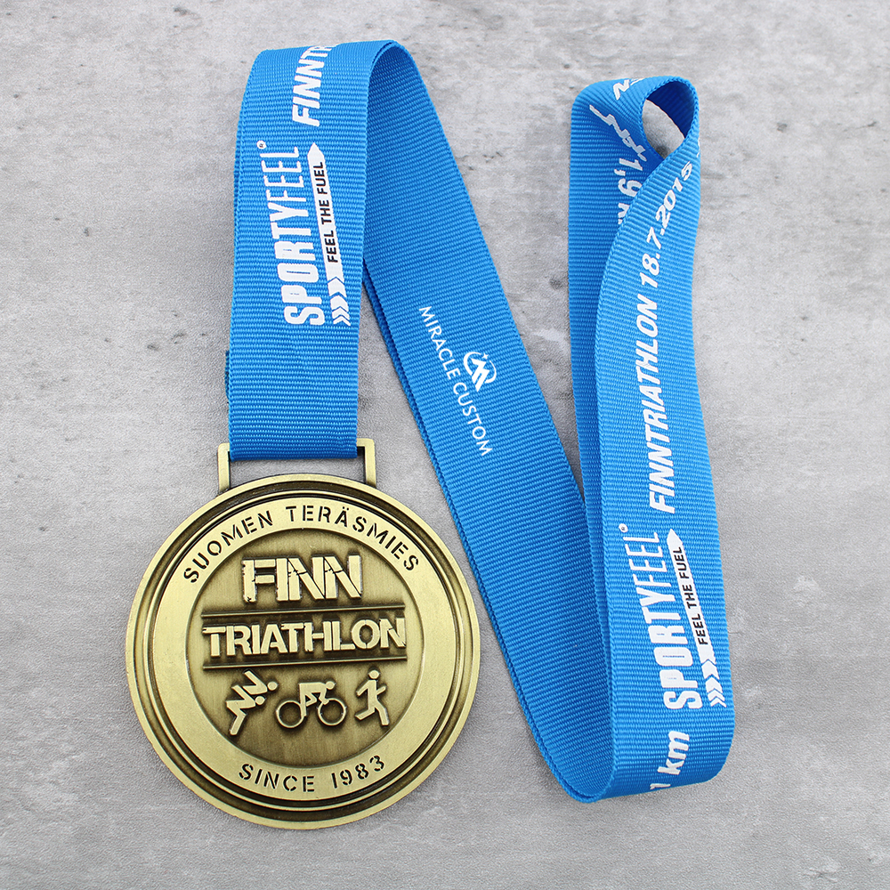 Custom Finntriathlon Joroinen Sports Medals