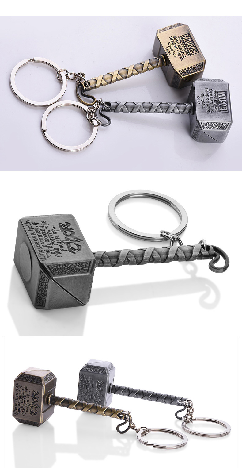Thor Hammer Key Rings Creative Keychains