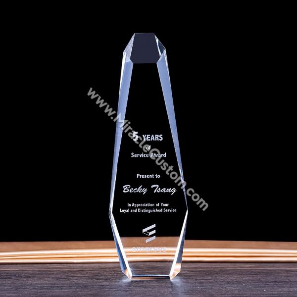 customized glass awards