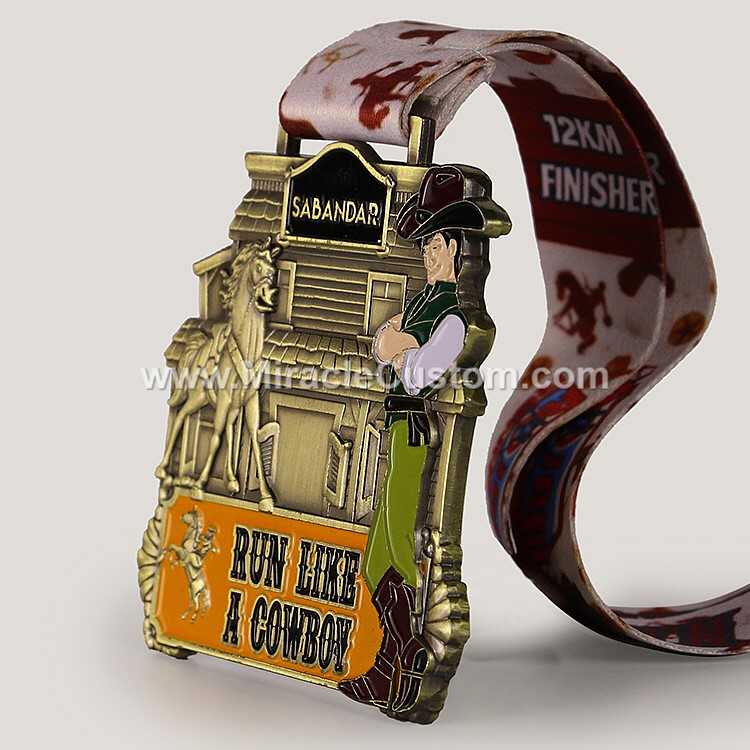 custom cowboy medal