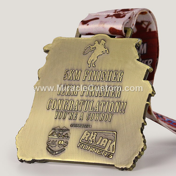 custom cowboy medal