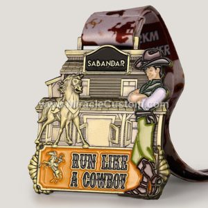 custom cowboy medal