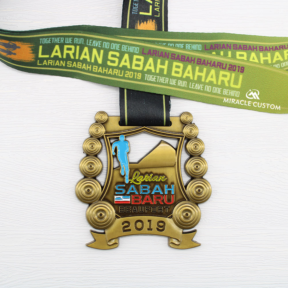 Custom Larian Sabah Baharu Fun Run Finisher Medals
