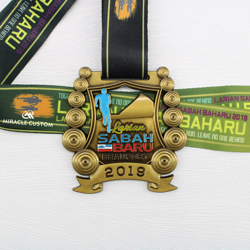 Custom Larian Sabah Baharu Fun Run Finisher Medals