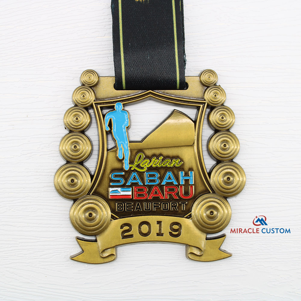 Custom Larian Sabah Baharu Fun Run Finisher Medals