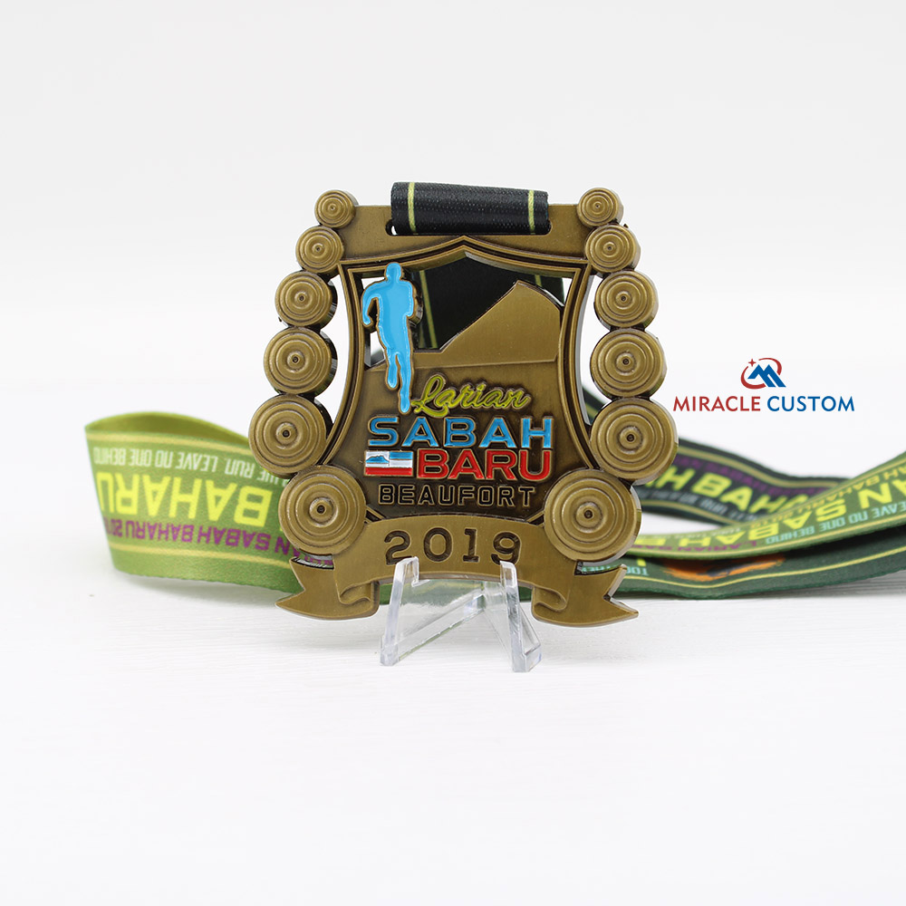 Custom Larian Sabah Baharu Fun Run Finisher Medals