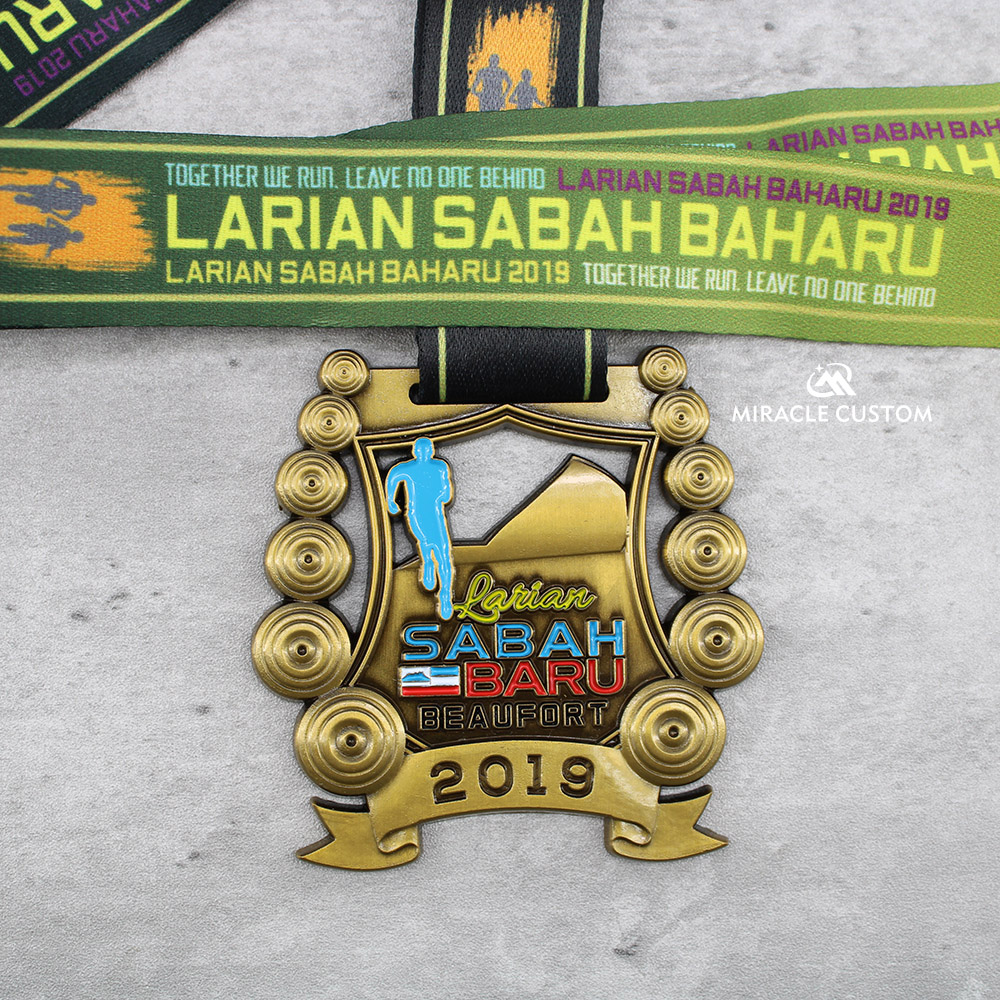 Custom Larian Sabah Baharu Fun Run Finisher Medals