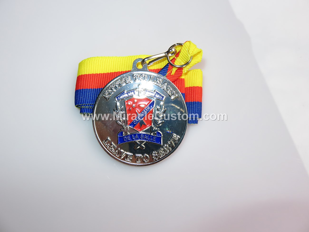 custom shiny nickel race medals