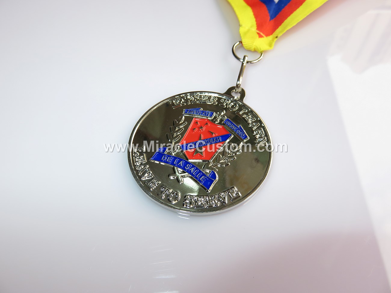 custom shiny nickel race medals
