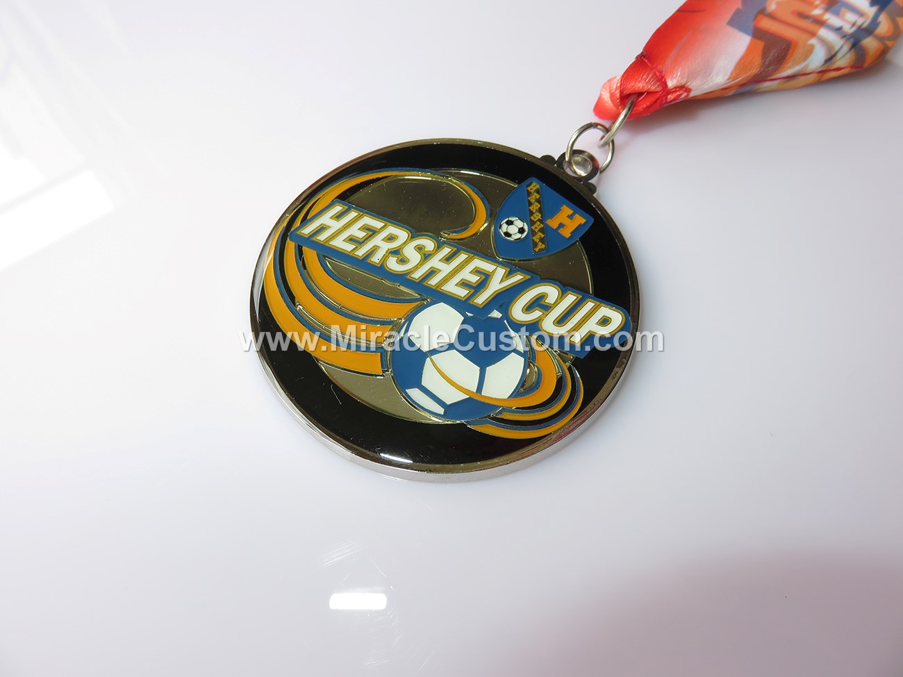 custom epoxy dome football medals