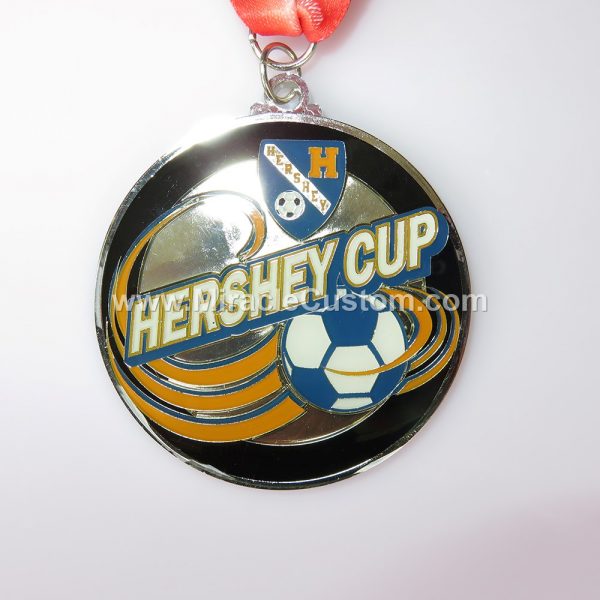 custom epoxy dome football medals