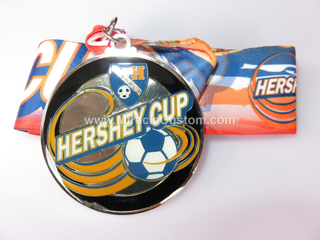 custom epoxy dome football medals