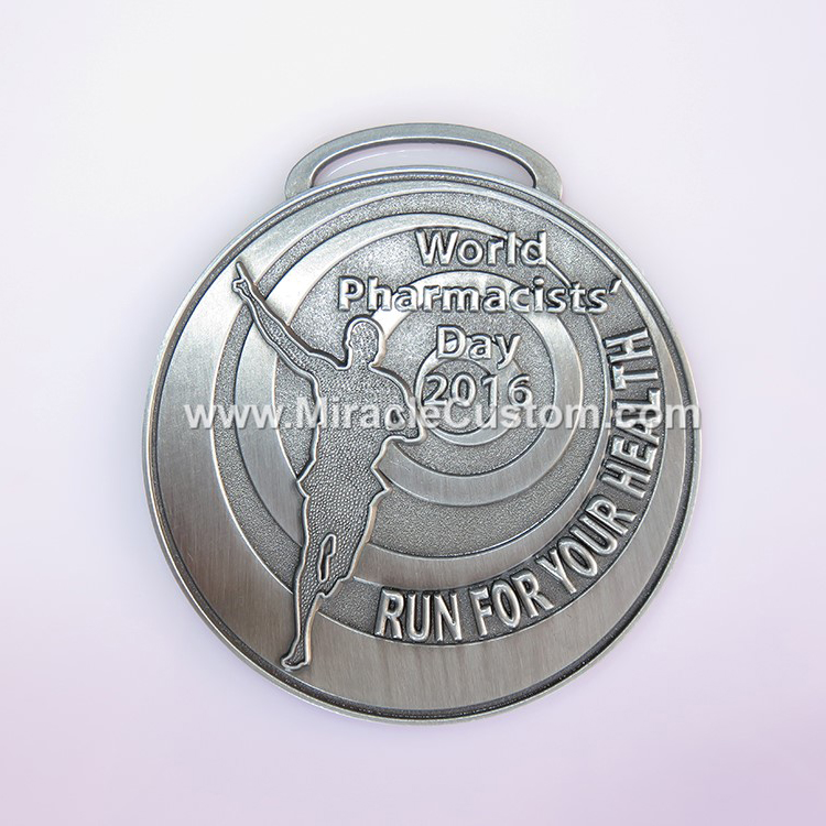 custom running event zinc alloy medals