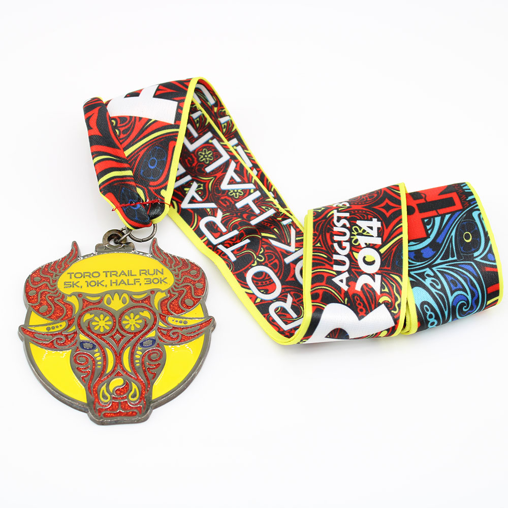 Custom Epoxy Marathon Medals Toro Loco Trail Run