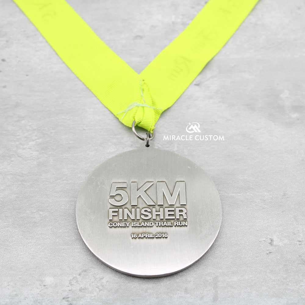 Custom Coney Island Trail run 5K Fun Run Medals
