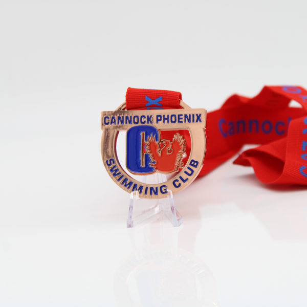 custom swimming club medals