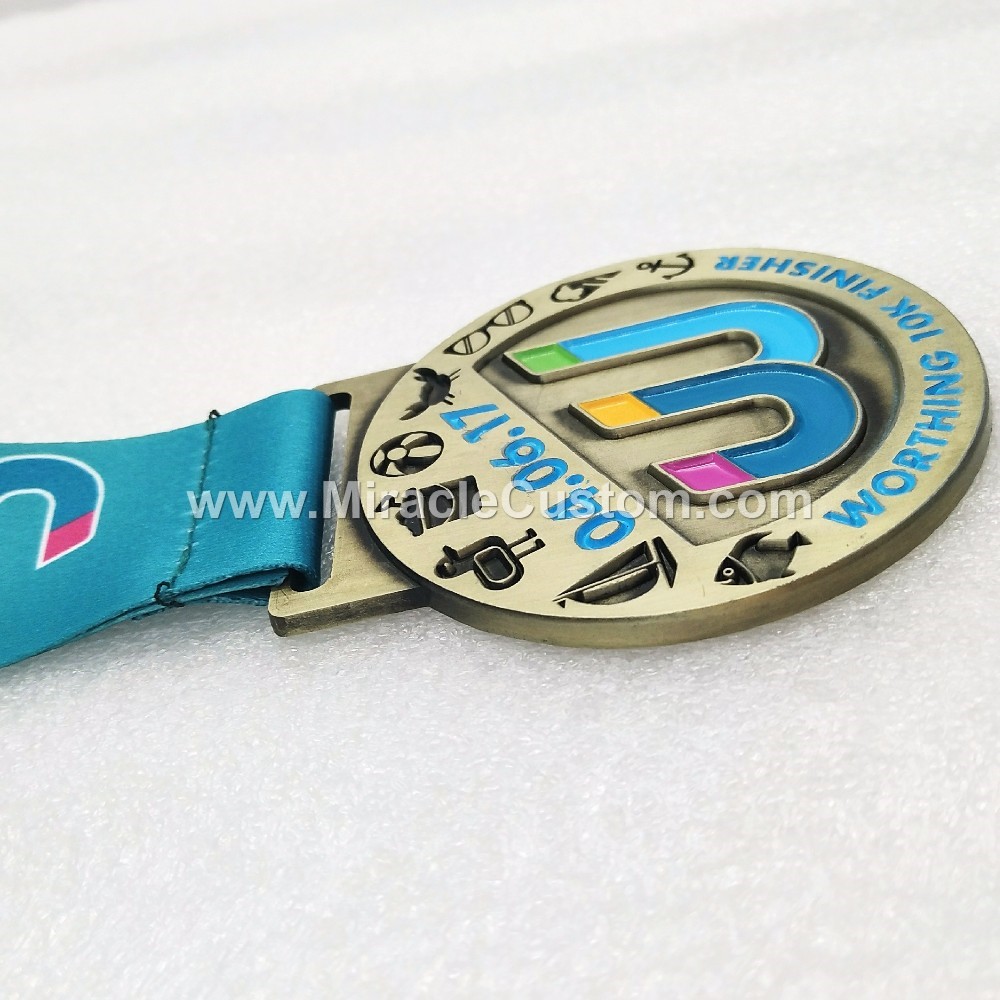 custom marathon 10k finisher medals