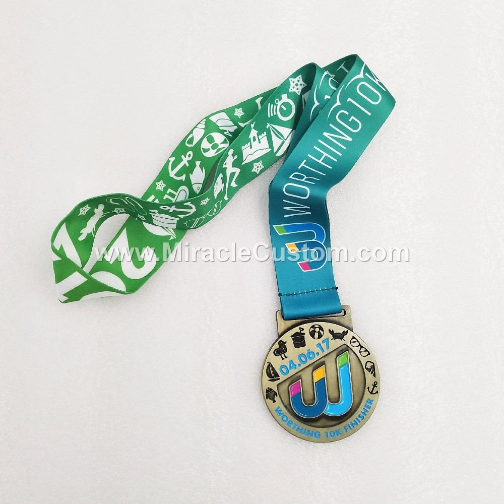 custom marathon 10k finisher medals