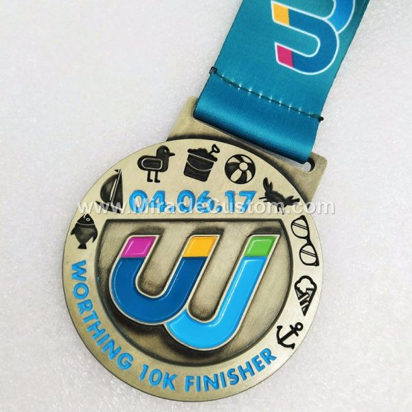 custom marathon 10k finisher medals