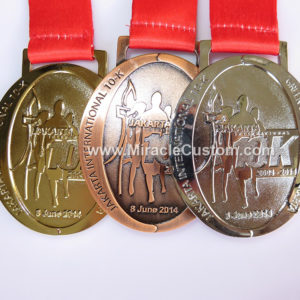 custom running events indonesia marathon medals