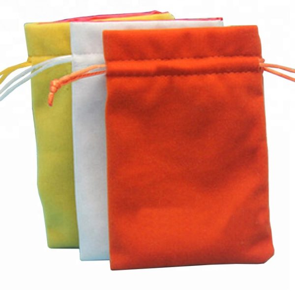 custom velvet pouches