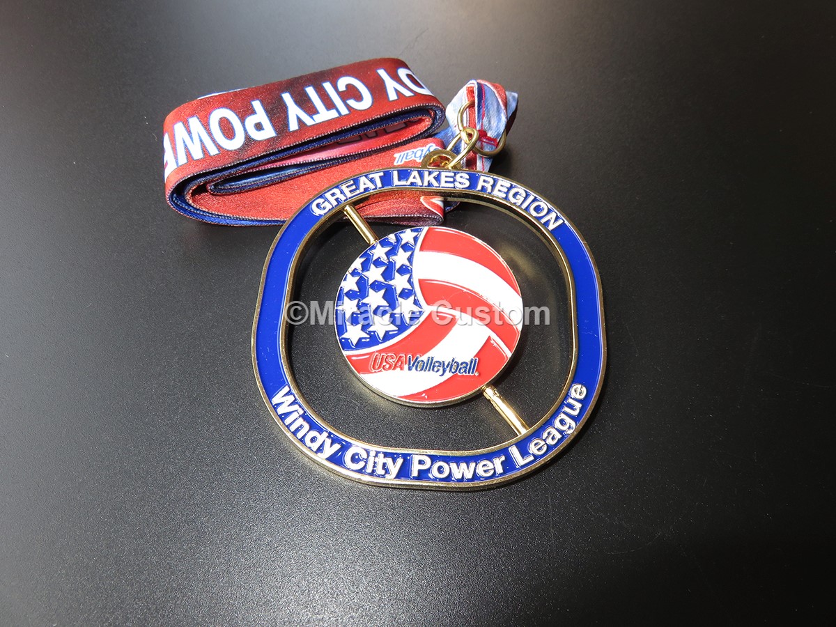 custom sports awards spin medals