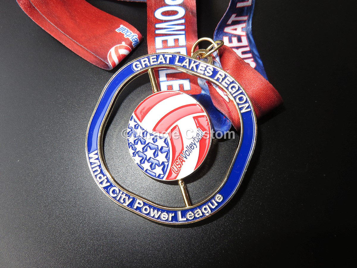 custom sports awards spin medals