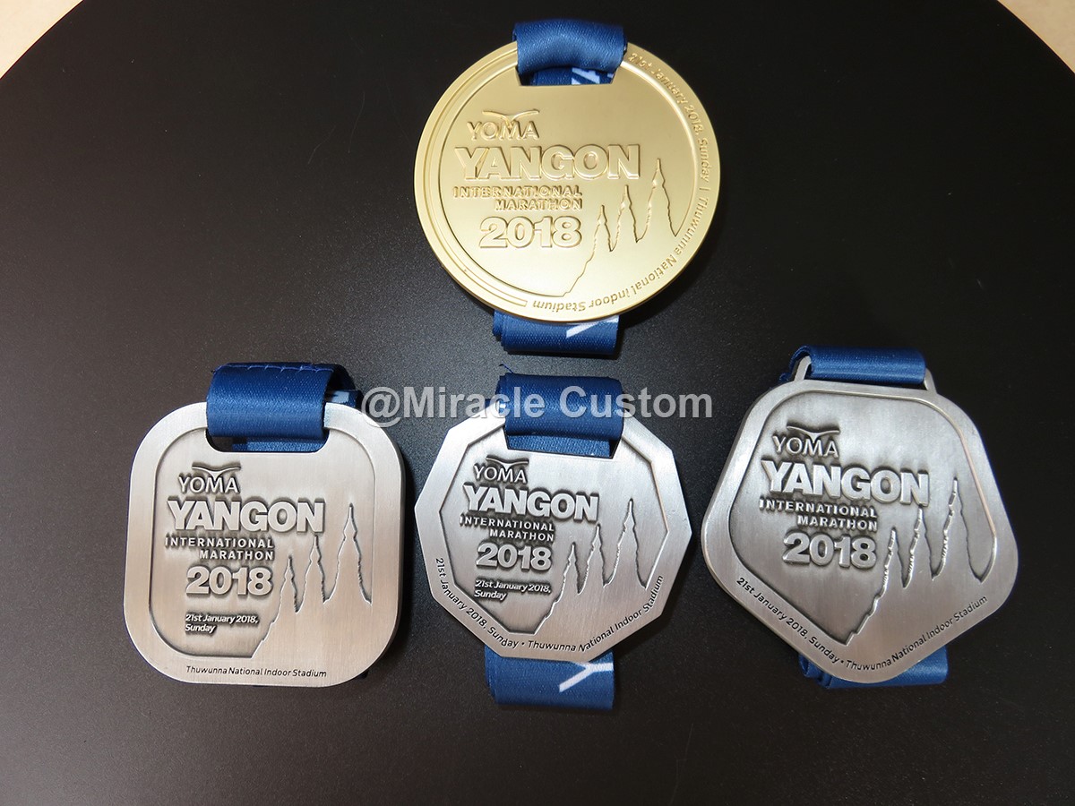 Custom International Marathon Medals