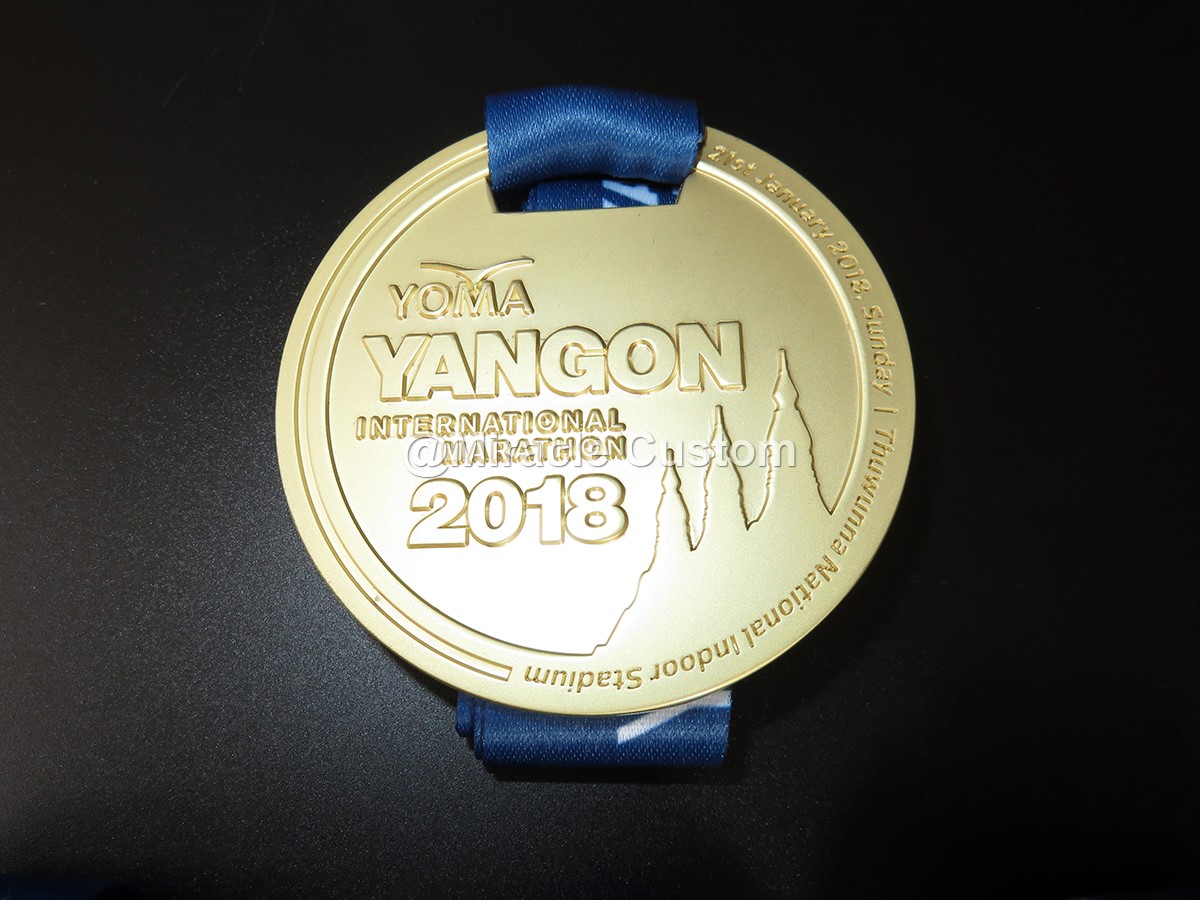 Custom International Marathon Medals