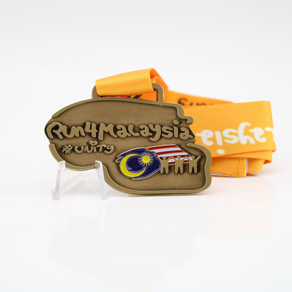 custom sports medals for Malaysia Events Virtual Run