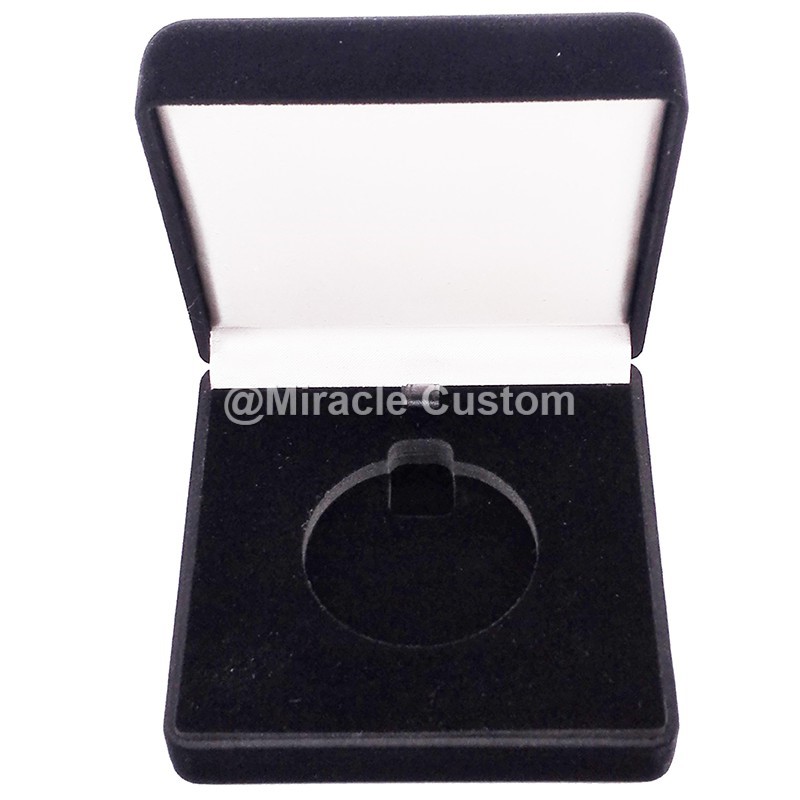 Factory custom Velvet Box for Medal Cheap Factory Price Black Medal Box