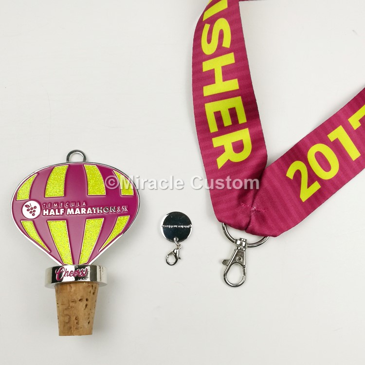 Wine Stoppers and Bottle Opener Race Medals