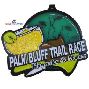 Custom Palm Bluff Trail Race Translucent Medals