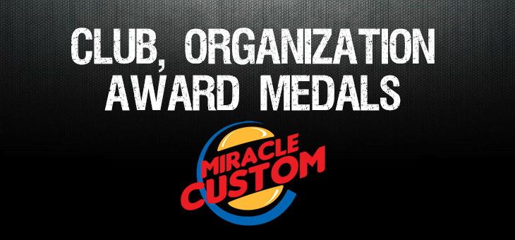 custom club organization medals