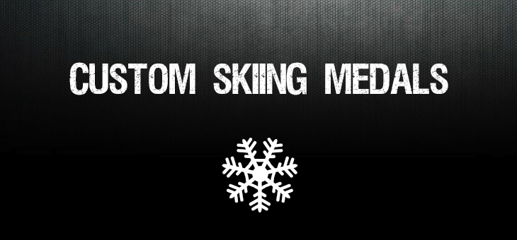 custom skiing medals